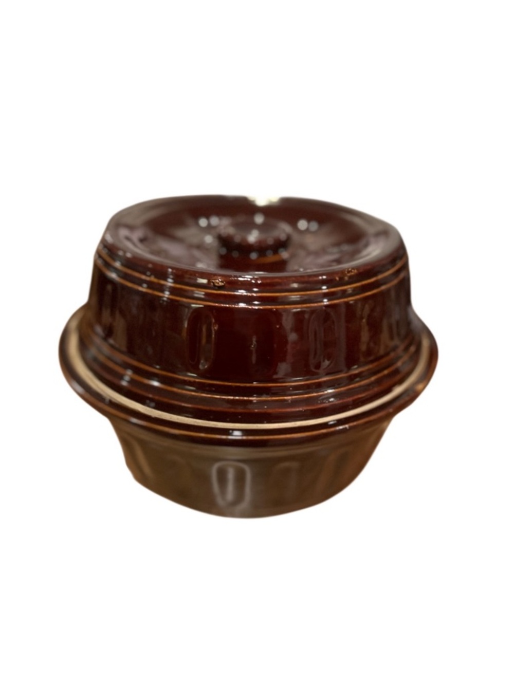 Antique Brown Glazed Stoneware Pottery